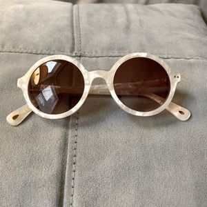 Lele Sadoughi Pearl round frame sunglasses